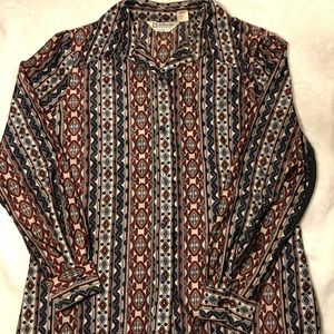 Retro button-down shirt